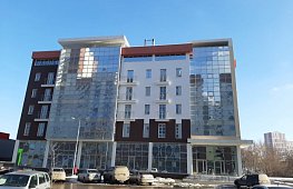 Офисно-гостиничное здание в Рязани. Фасады и окна из тёплого алюминия, окна пвх. 2020 г. tab